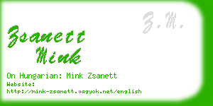 zsanett mink business card